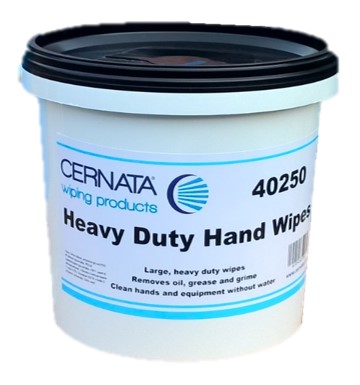 CERNATA Textured Heavy Duty Hand Wipes (Tub of 150)